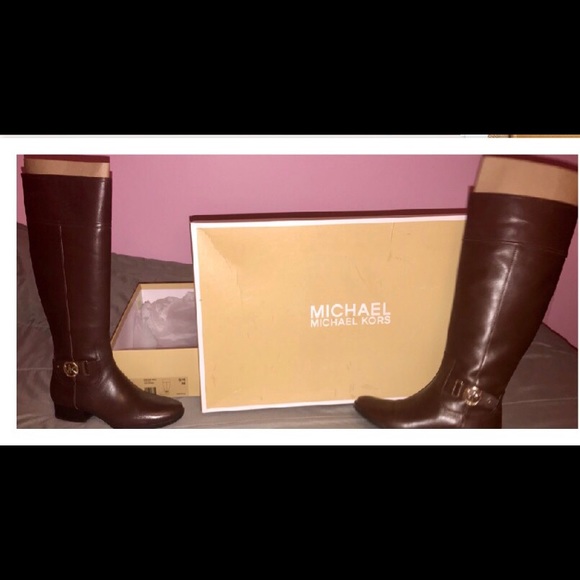 Authentic Michael kors leather Harland boots - Picture 1 of 4